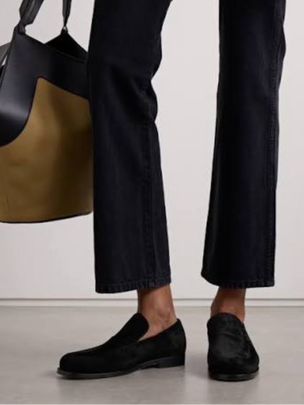 KHAITE Alessio Leather Loafers